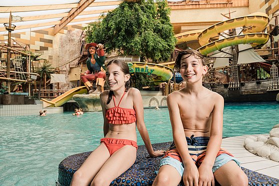 Foto Oberösterreich Tourismus GmbH/Robert Maybach: Schiff ahoi in der Aquapulco Piratenwelt im EurothermenResort Bad Schallerbach.